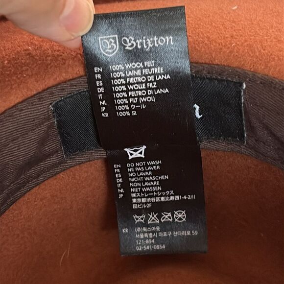 Brixton Messer Fedora 100% Wool Size Small - Picture 11 of 13